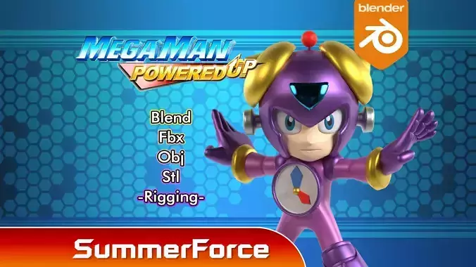 Timeman - Megaman Powered up 3D model