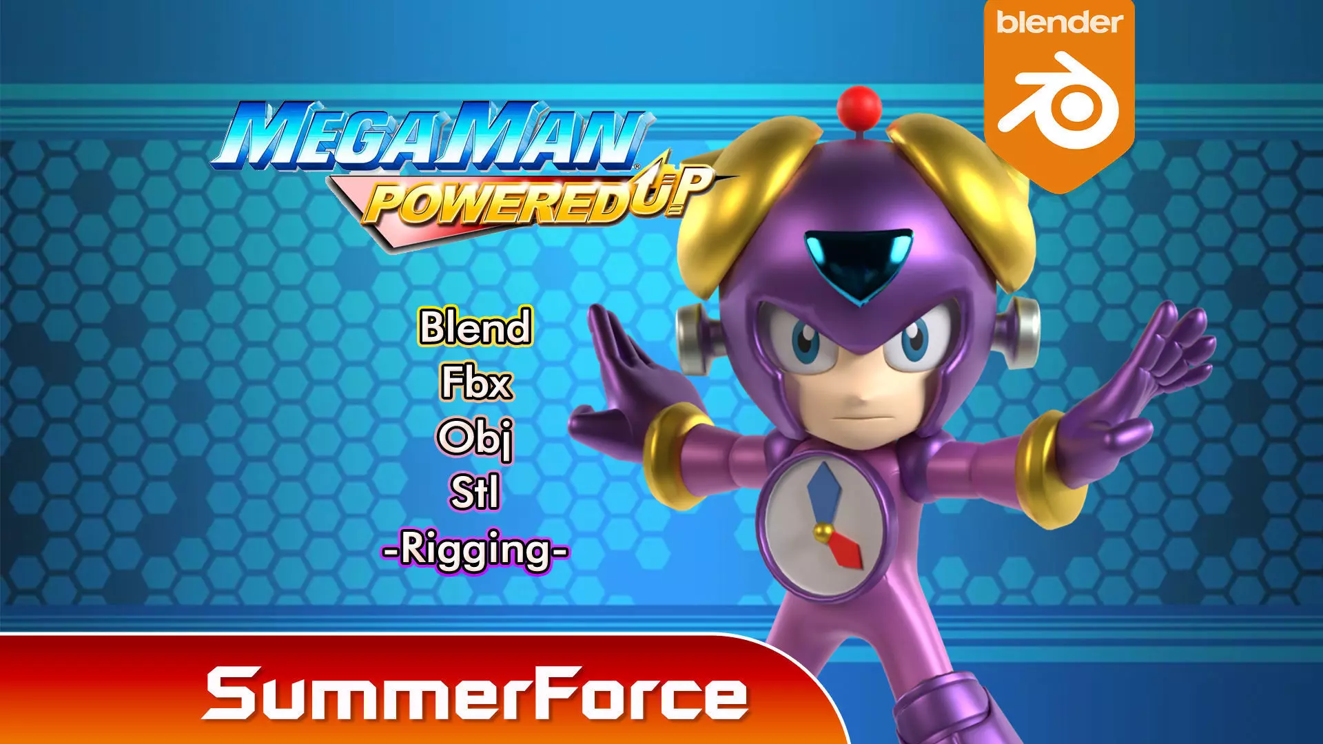 Timeman - Megaman Powered up 3D model_0