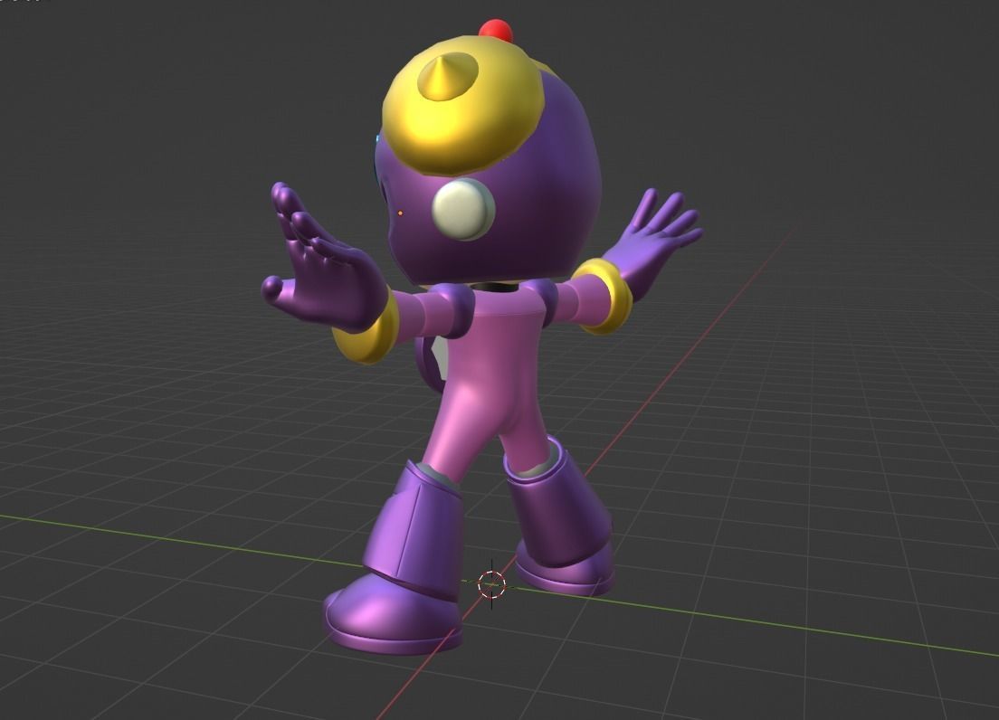 Timeman - Megaman Powered up 3D model_5