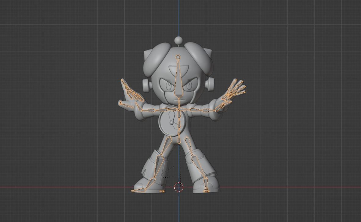 Timeman - Megaman Powered up 3D model_13