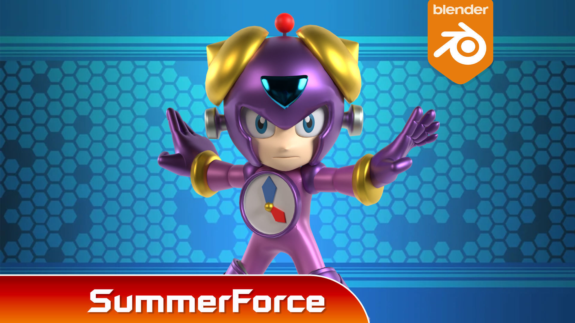 Timeman - Megaman Powered up 3D model_1