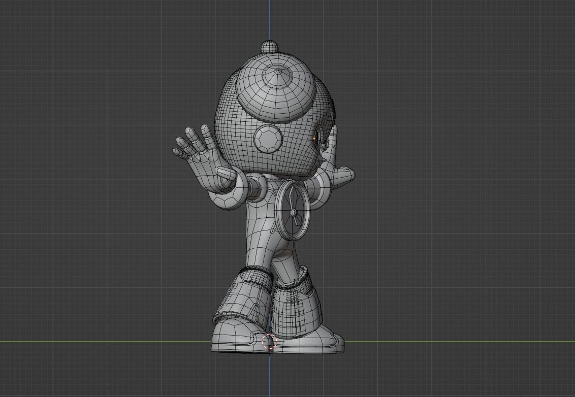 Timeman - Megaman Powered up 3D model_12