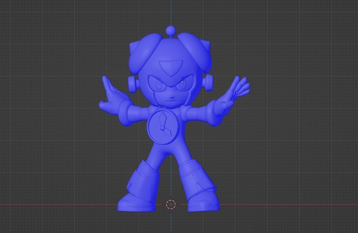 Timeman - Megaman Powered up 3D model_15