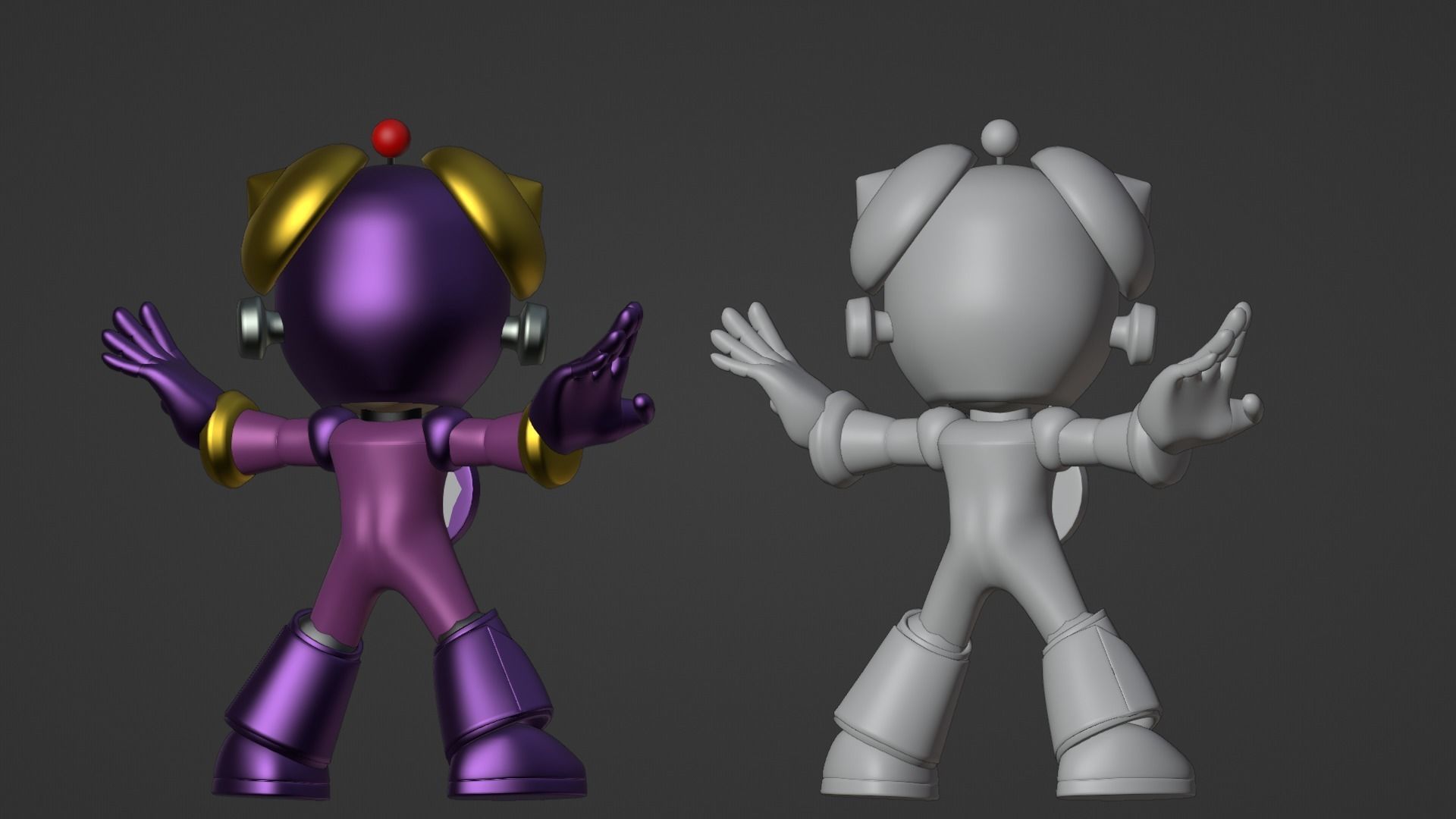 Timeman - Megaman Powered up 3D model_19