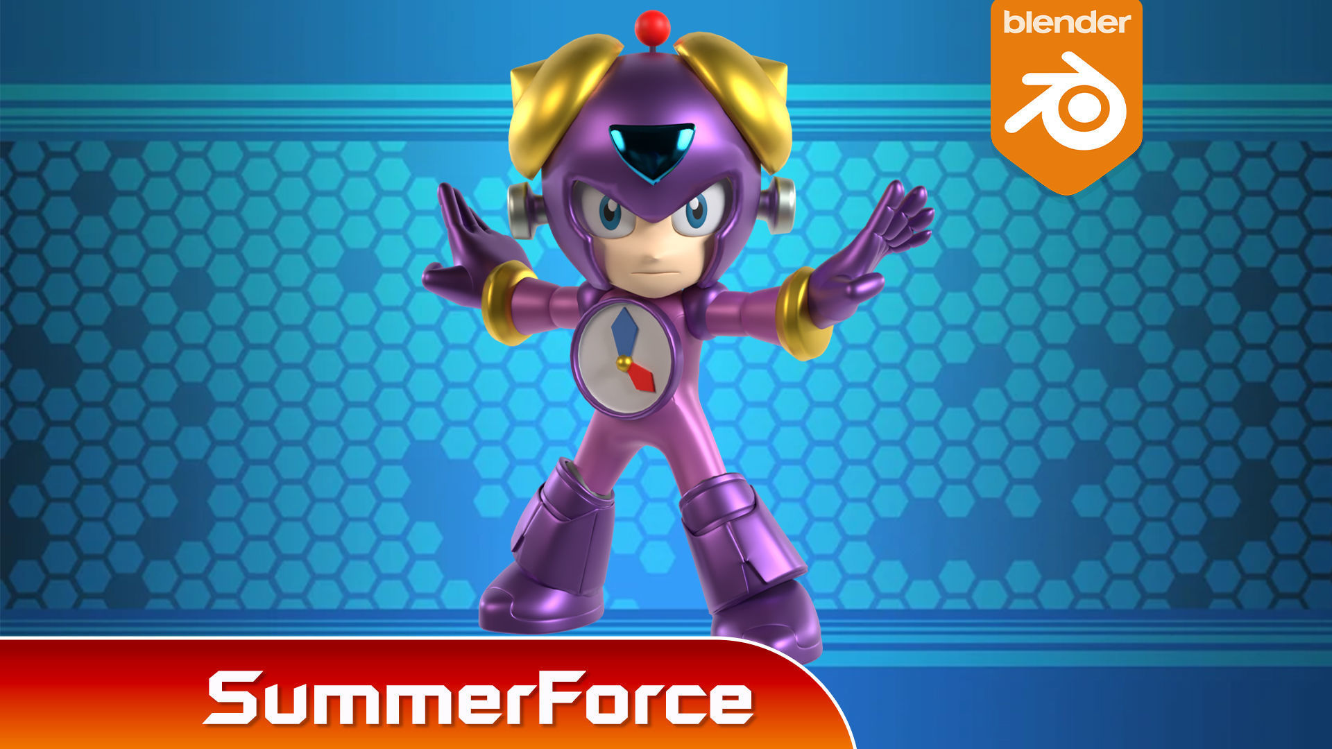 Timeman - Megaman Powered up 3D model_2