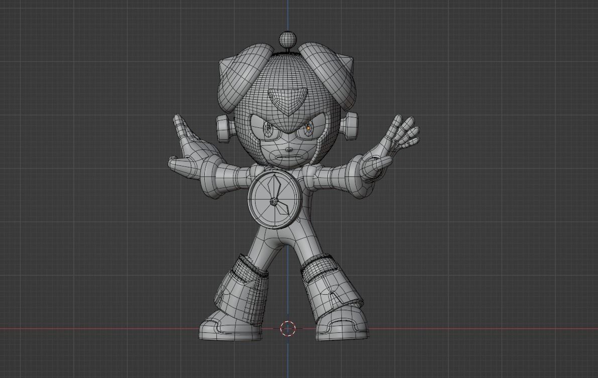 Timeman - Megaman Powered up 3D model_9