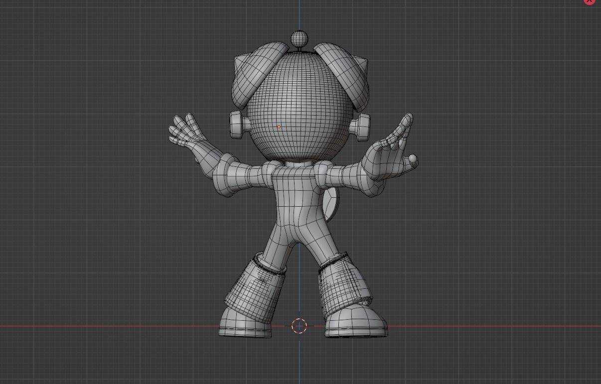 Timeman - Megaman Powered up 3D model_11