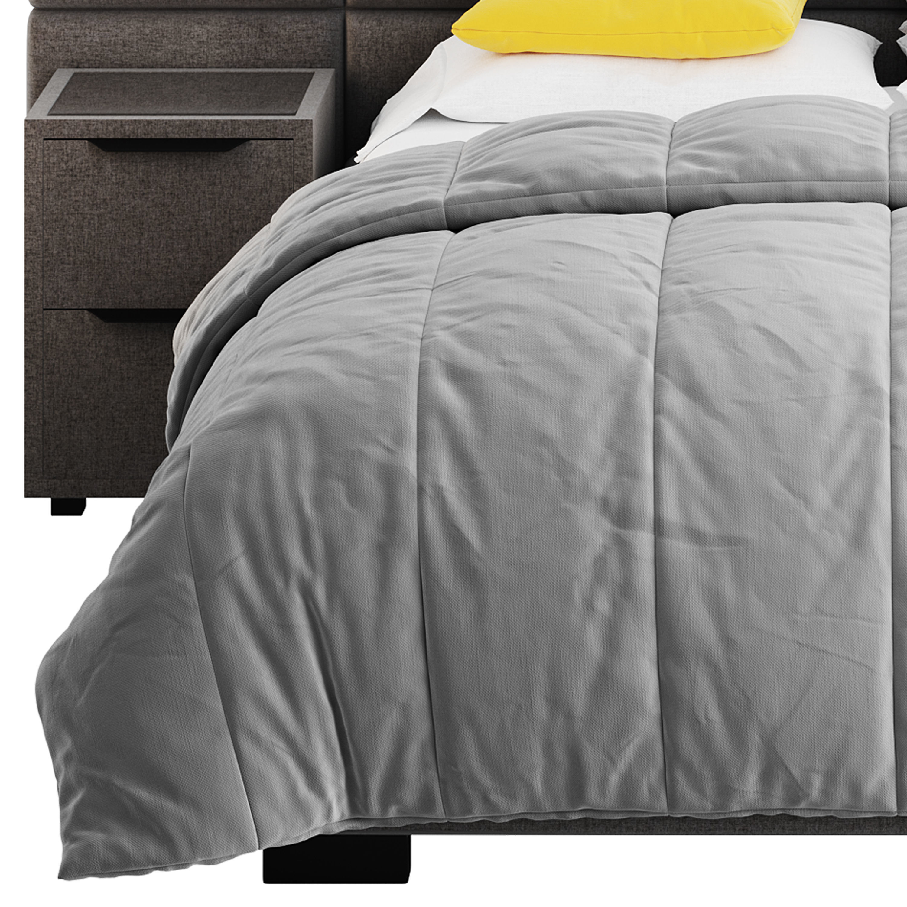 Hart Upholstered Bed Frame 3D model_10