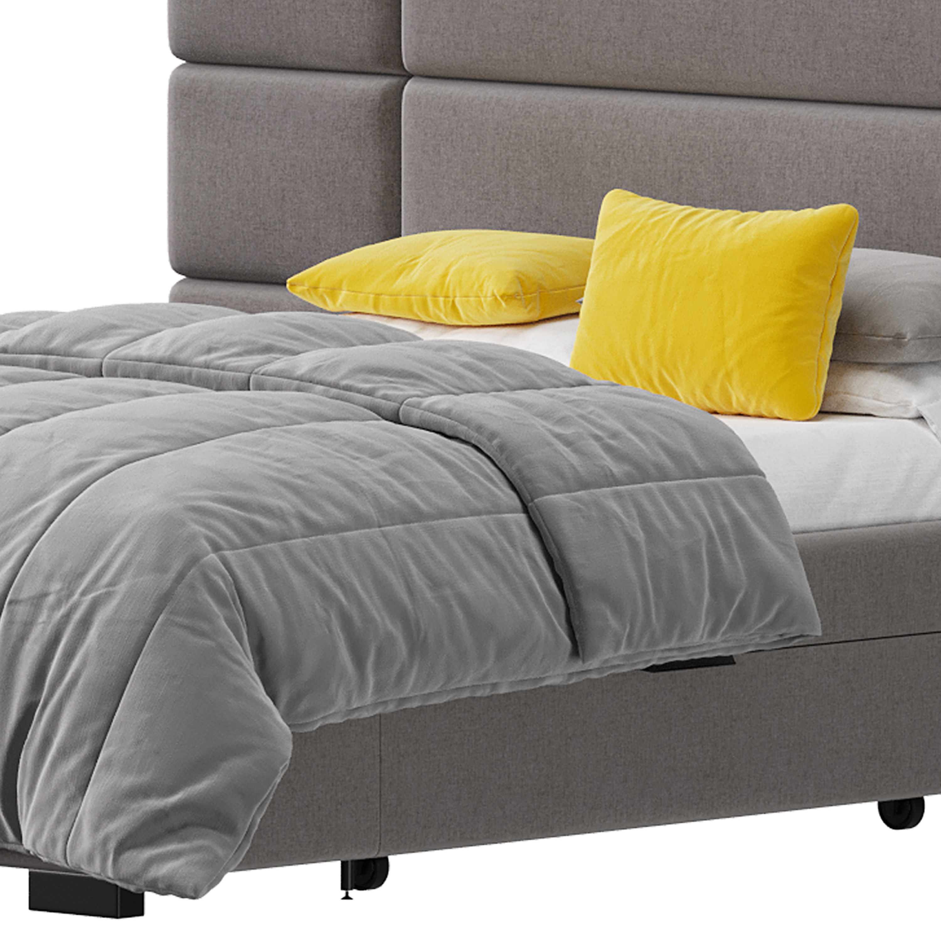 Hart Upholstered Bed Frame 3D model_8