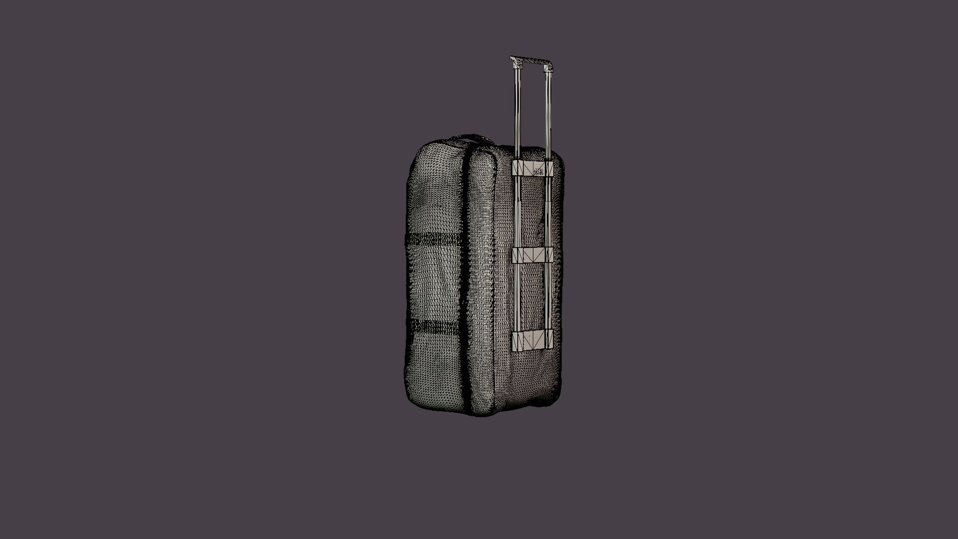 ROLLER BAG Low-poly 3D model_6