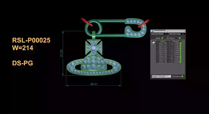 Creative Diamond Pandent