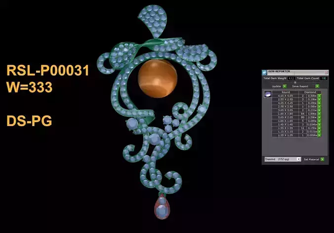 Pearl and Diamond Pendant