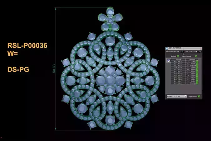 Flower Round Pendant India