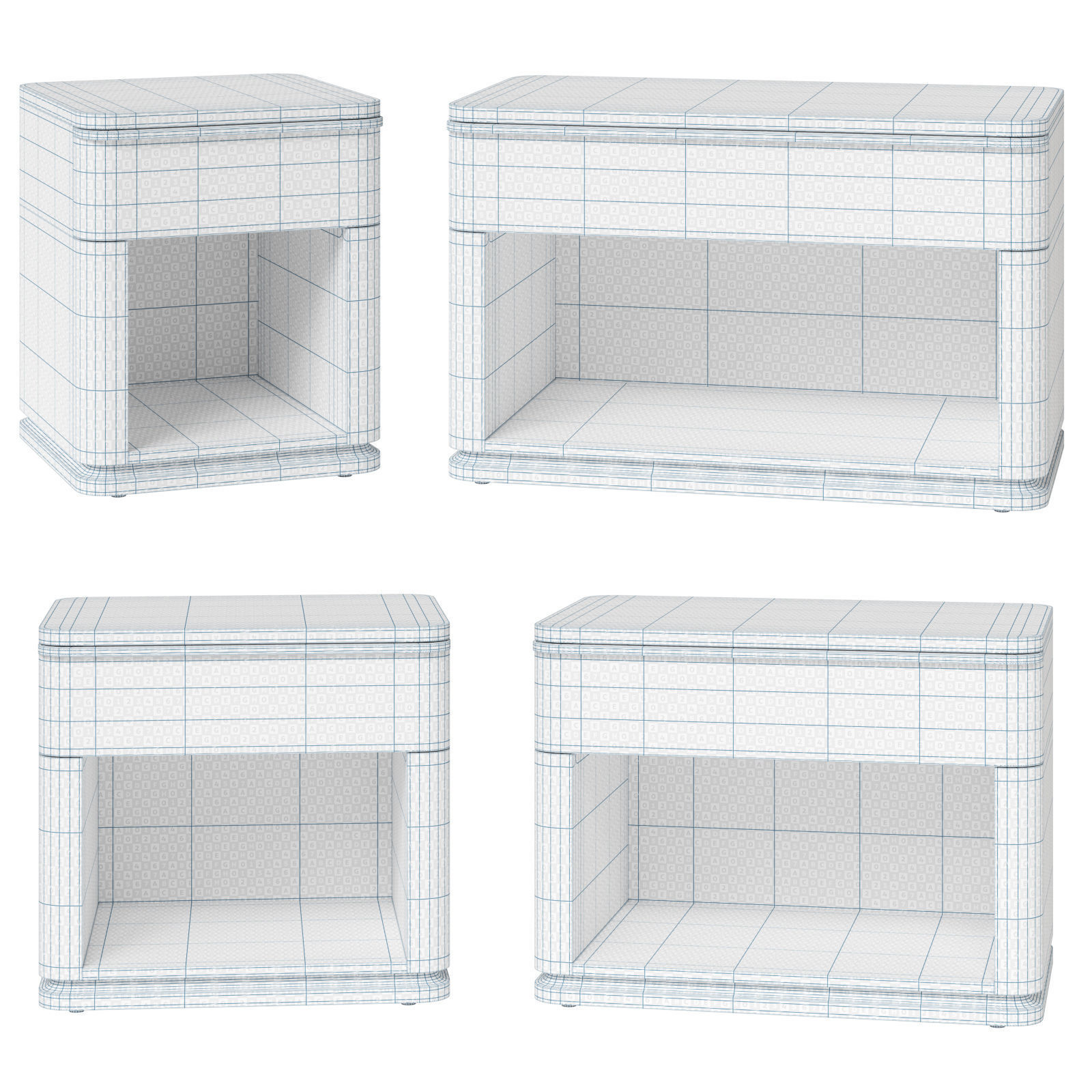 Restoration Hardware bedside tables Ligne 3D model_10