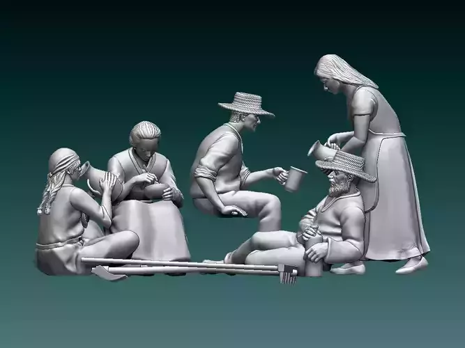 FARMERS FAMILY 3D print model