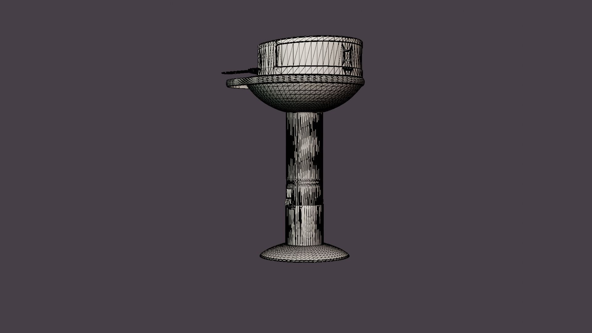 CHARCOAL GRILL Low-poly 3D model_6