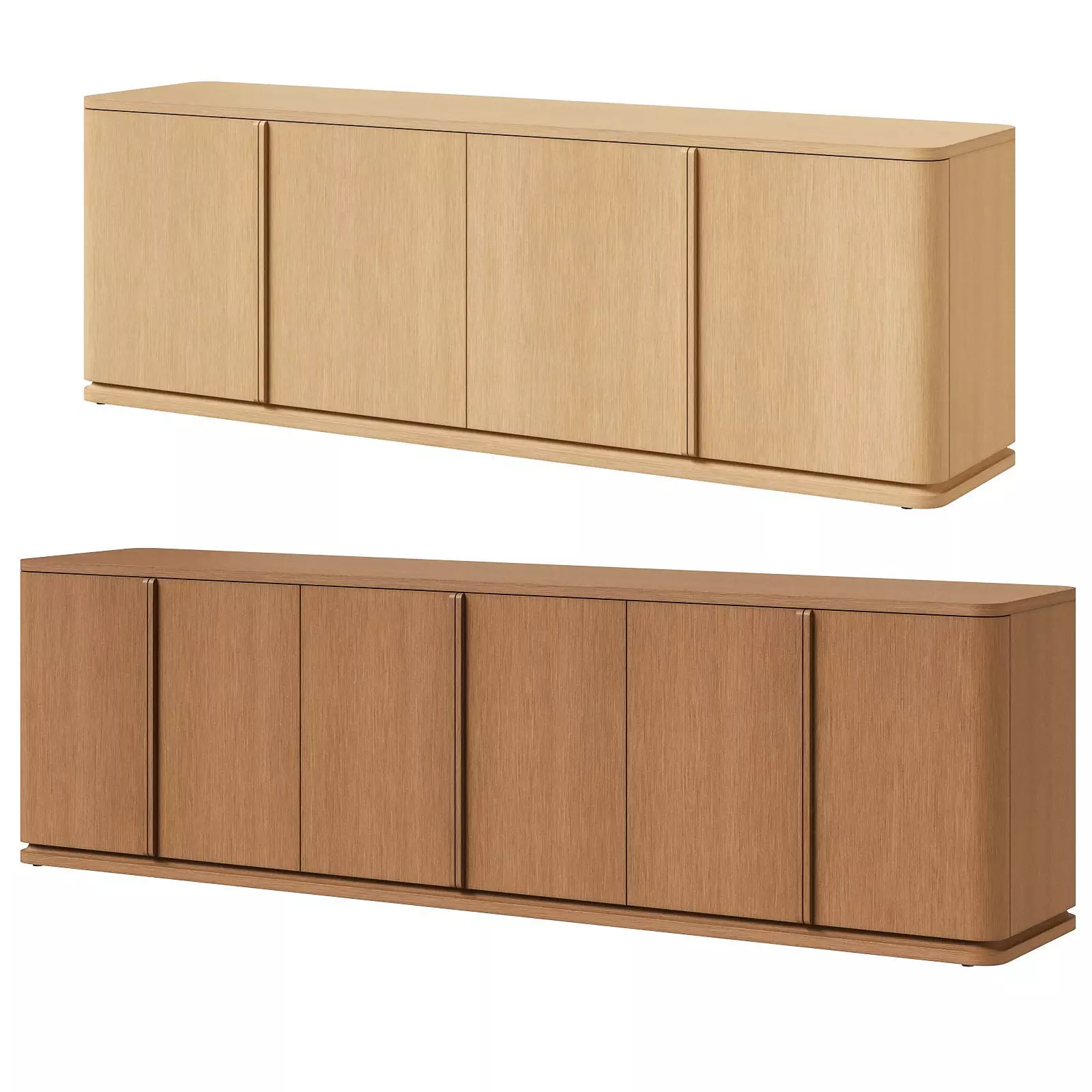 Restoration Hardware media console and sideboard Ligne 3D model_0