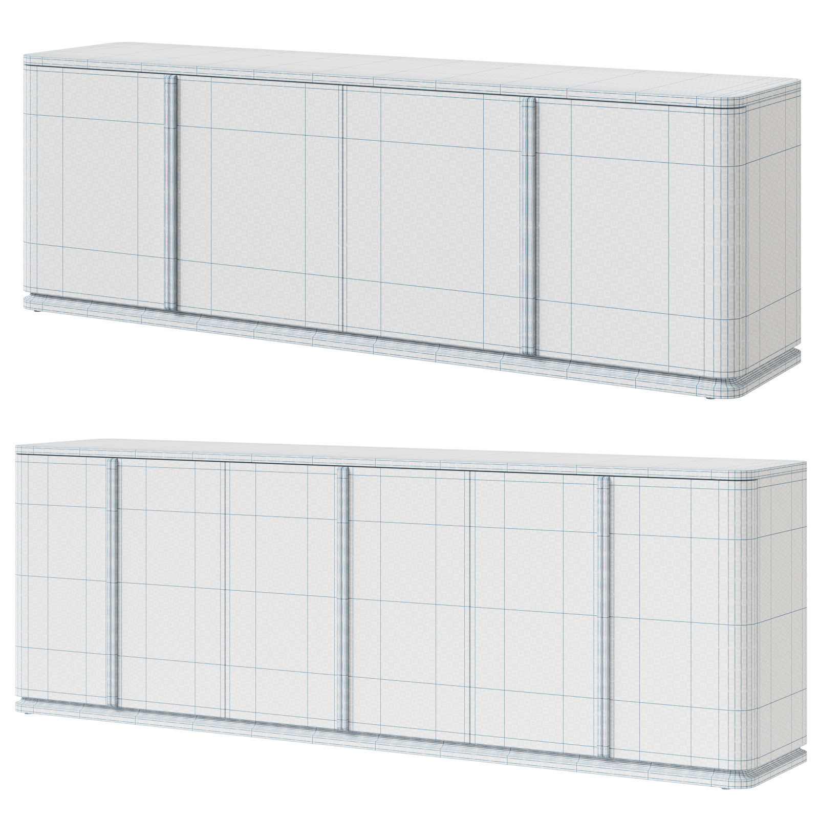 Restoration Hardware media console and sideboard Ligne 3D model_9