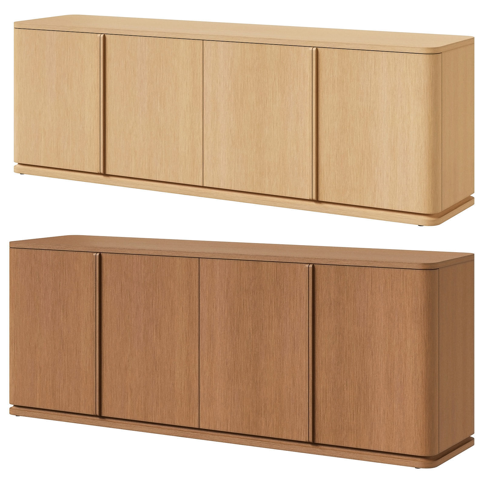 Restoration Hardware media console and sideboard Ligne 3D model_2