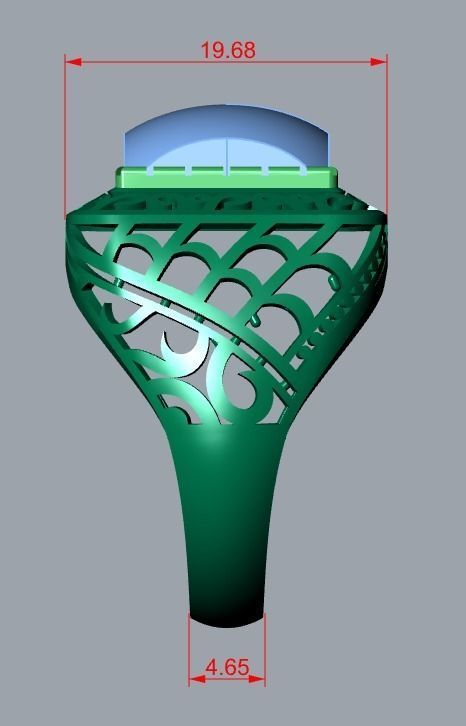 men ring 3D print model_10