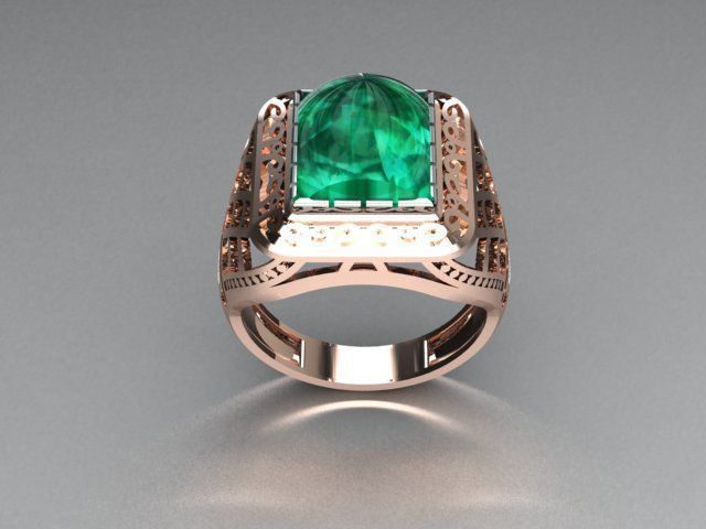 men ring 3D print model_3