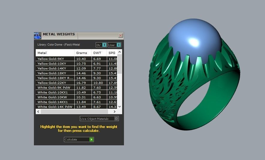 men ring 3D print model_5