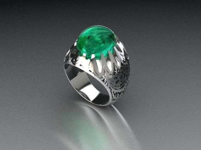 men ring 3D print model_2