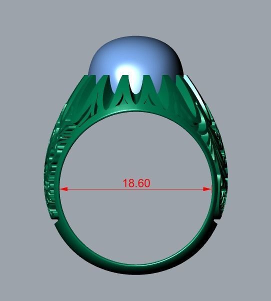 men ring 3D print model_8