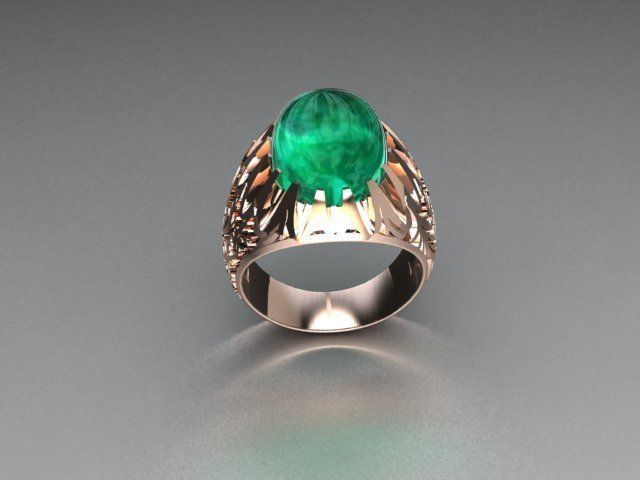 men ring 3D print model_3