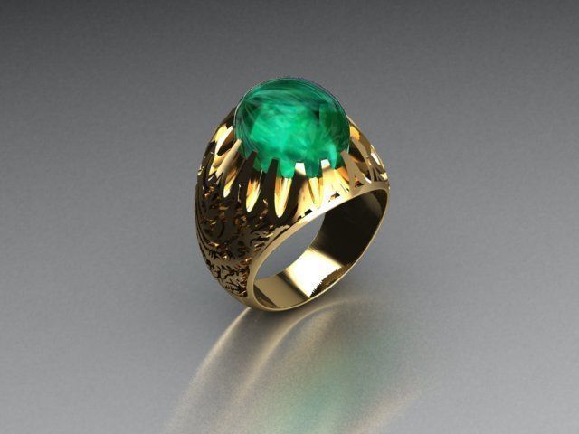 men ring 3D print model_1