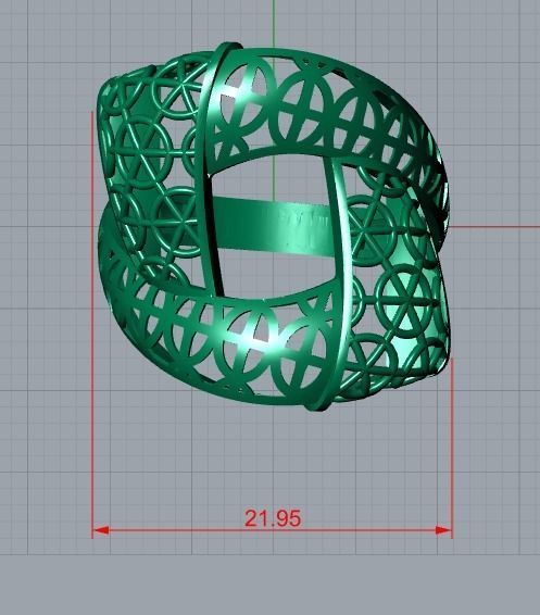 men ring 3D print model_7