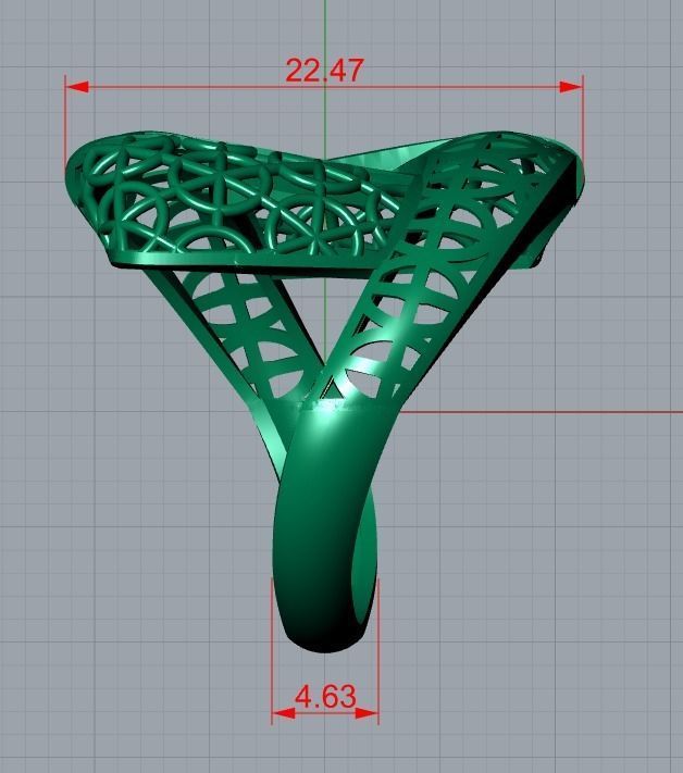 men ring 3D print model_9