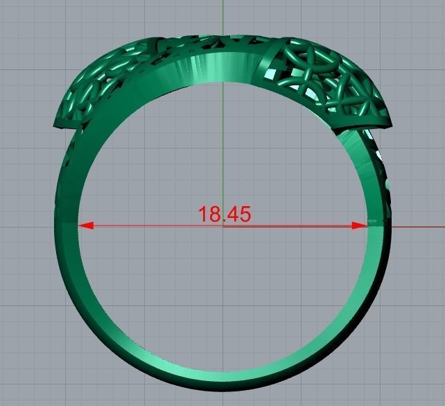 men ring 3D print model_8
