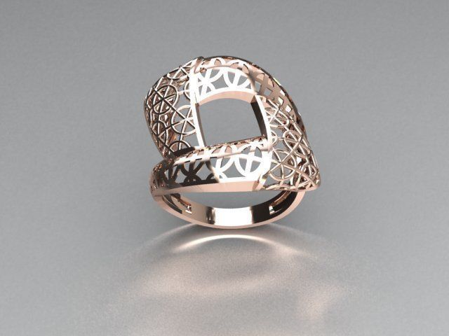 men ring 3D print model_2