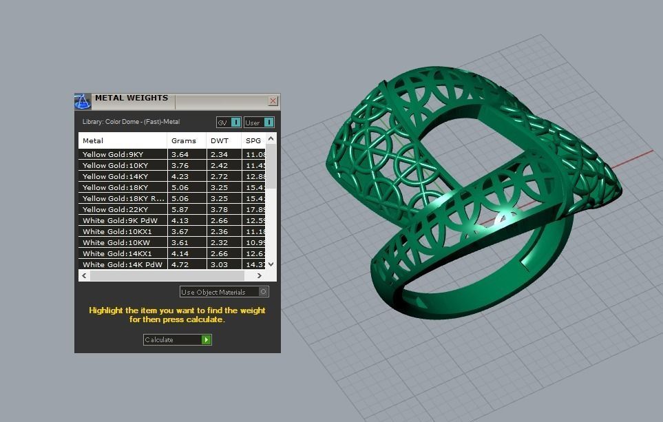 men ring 3D print model_4