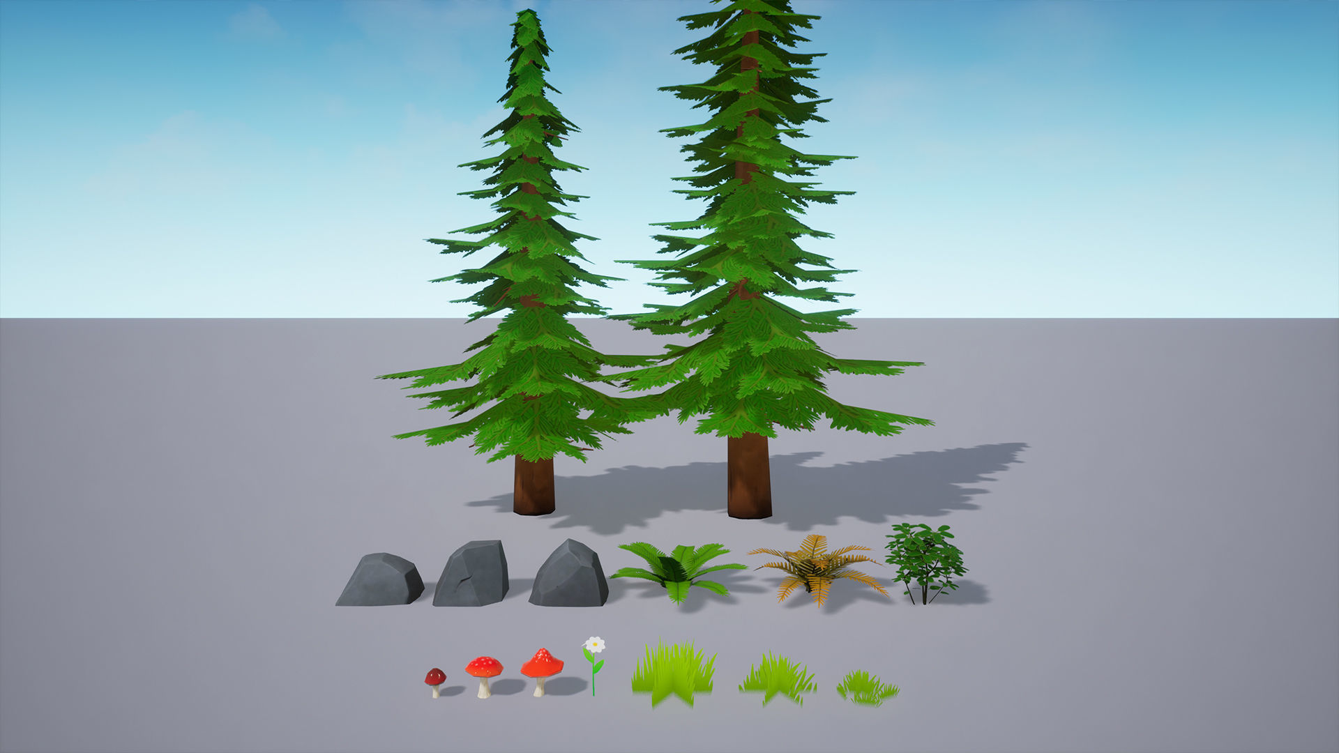 Stylized Low Poly FPS Map 2 - Gas Station Low-poly 3D model_11