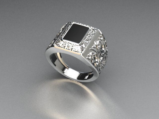 men ring 3D print model_1