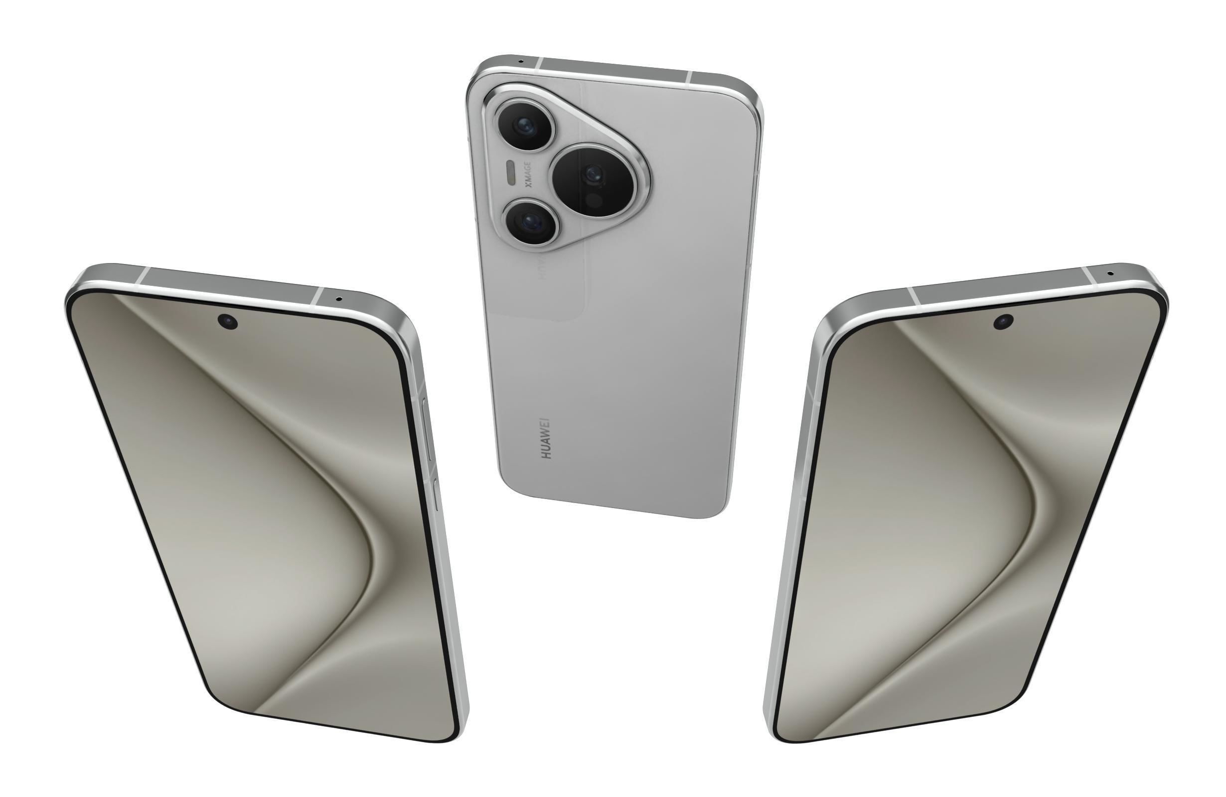 Huawei Pura 70 White 3D model_1