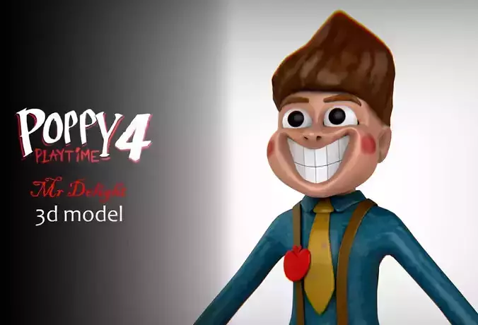 Mr Delight Smile Poppy Play Time Low-poly 3D model