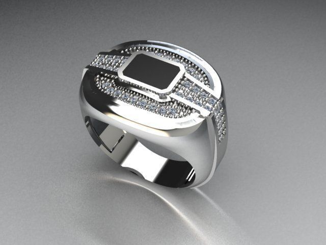 men ring 3D print model_1