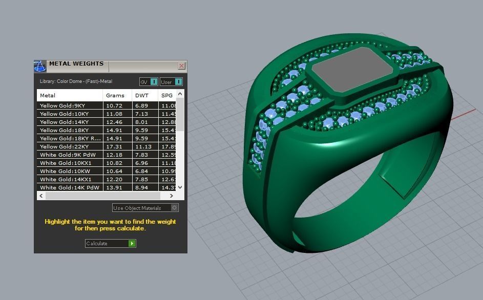 men ring 3D print model_4