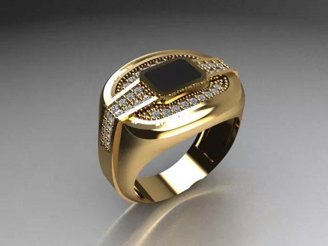 men ring 3D print model_0