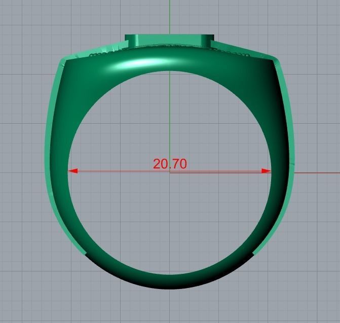 men ring 3D print model_8