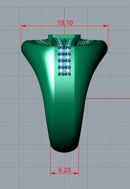 men ring 3D print model_9