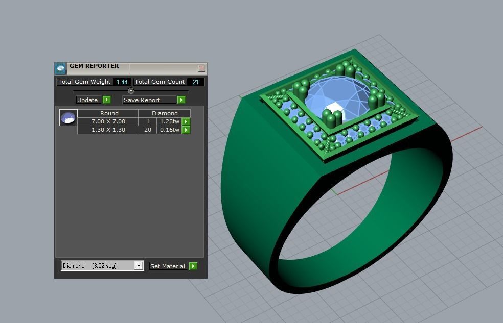 men ring 3D print model_4