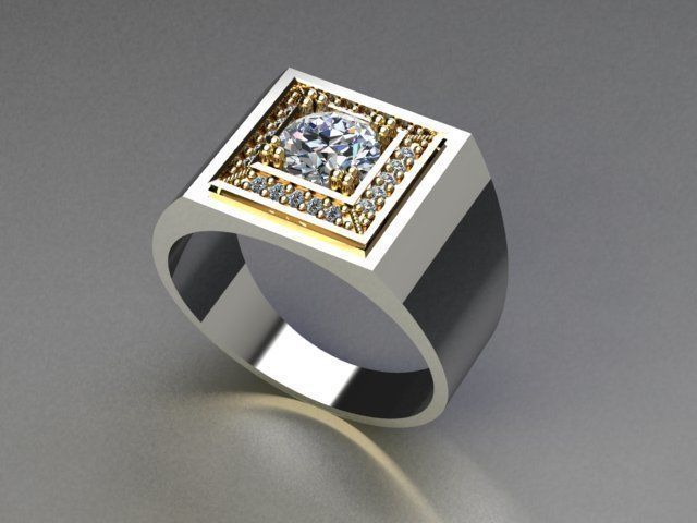 men ring 3D print model_1