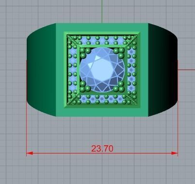 men ring 3D print model_7