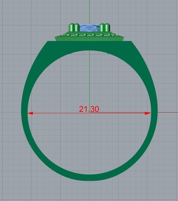 men ring 3D print model_8