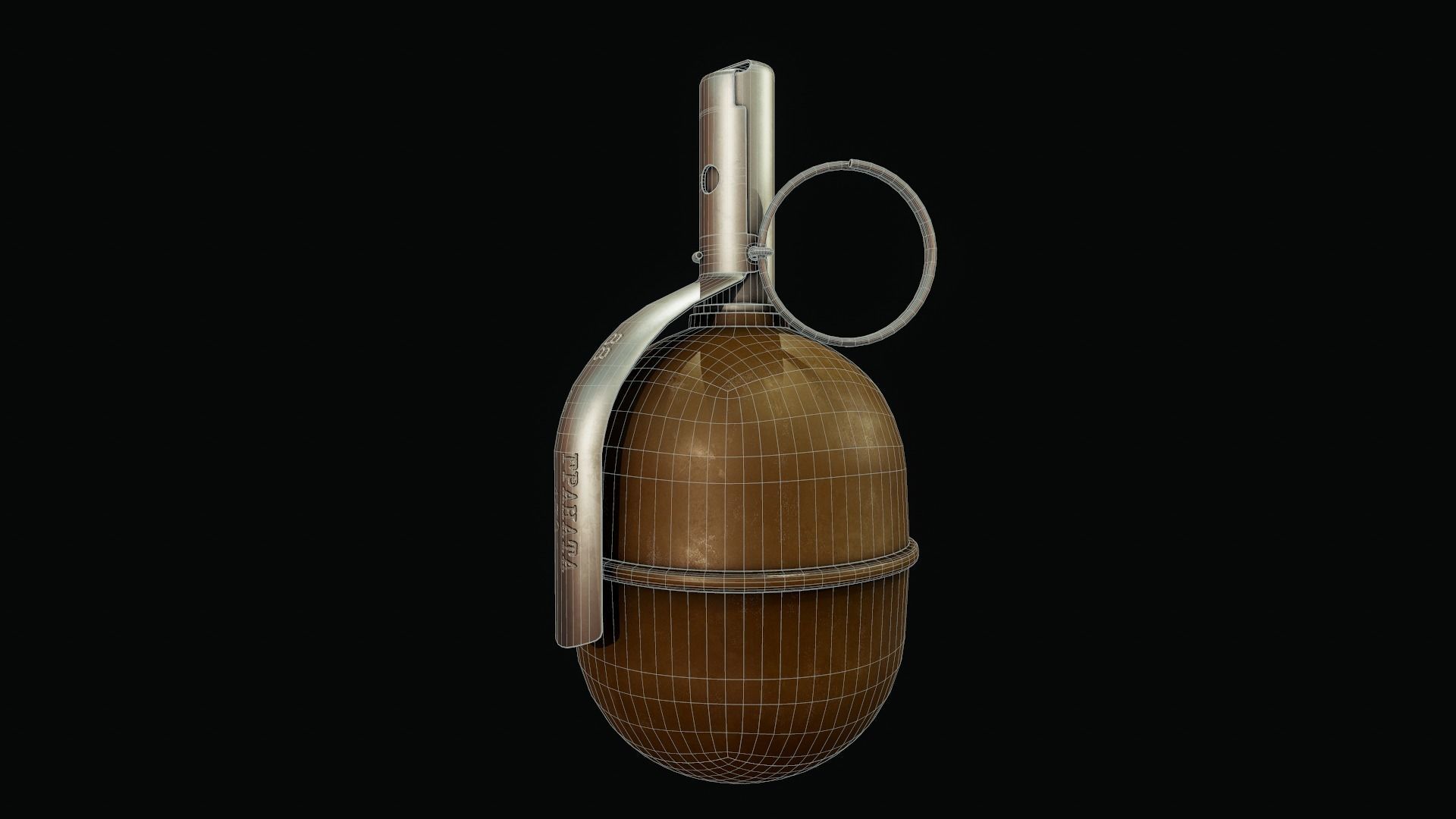 RGD5 Grenade - Tutorial Included Low-poly 3D model_6