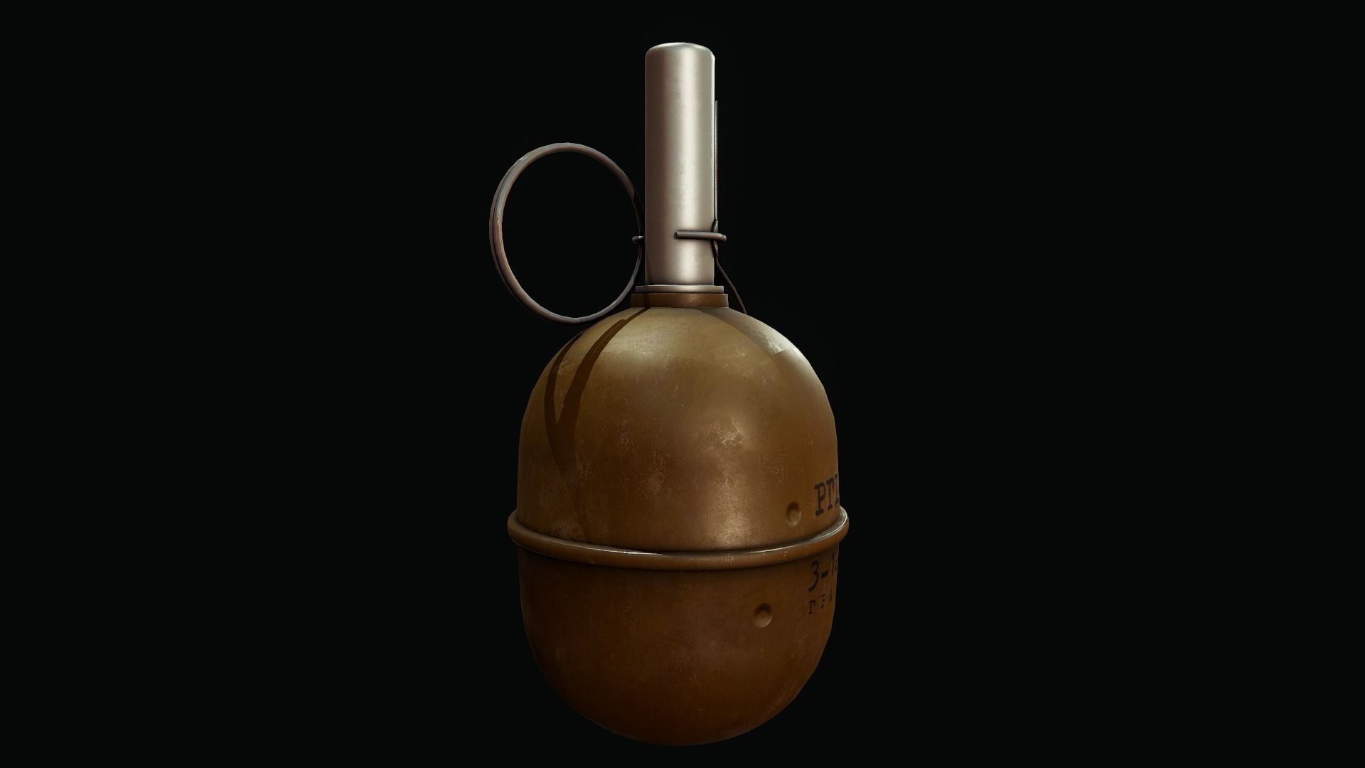 RGD5 Grenade - Tutorial Included Low-poly 3D model_7